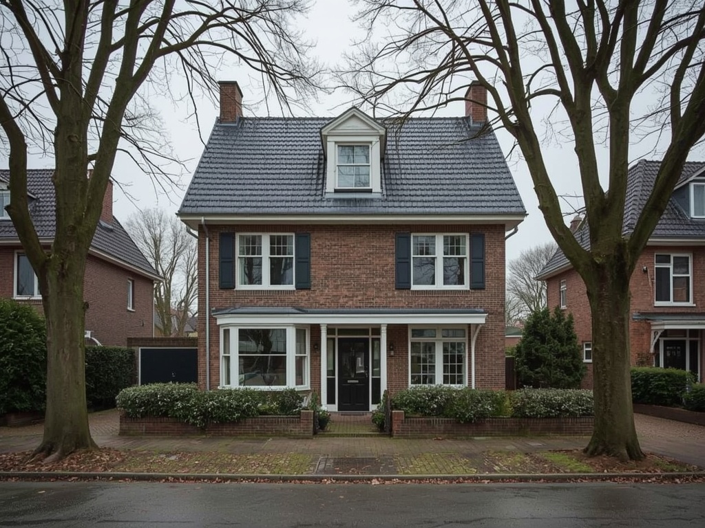 Jaren-70 woning in Utrecht met antraciet kunststof kozijnen en voordeur