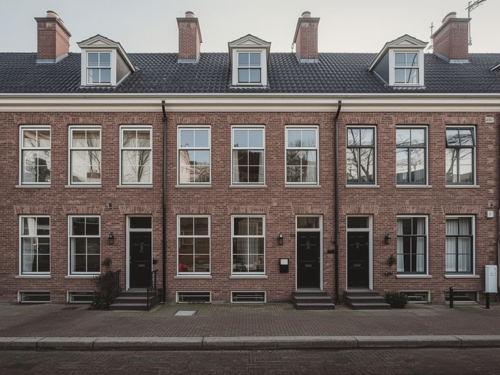 Witte kunststof kozijnen in een karakteristieke woning langs de gracht in Oudewater