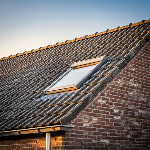 Wit kantelbaar kunststof dakraam met HR++ glas in een zolderkamer